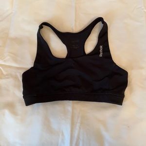 Black Sports bra Reebok